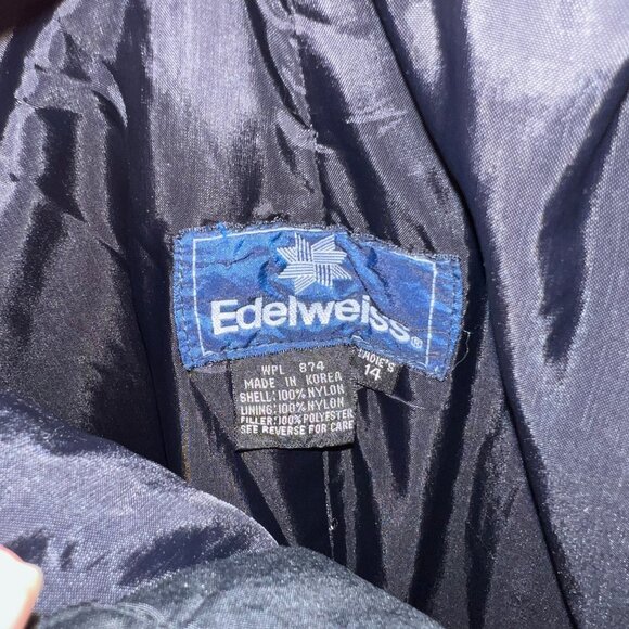 Edelweiss Snow Pants Black Zip Pockets Women's Size 14 Large - Picture 3 of 4